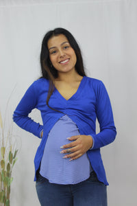 POLO MATERNIDAD LACTANCIA RAYAS