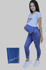 PANTALÓN CORTE EN BASTA - 01322