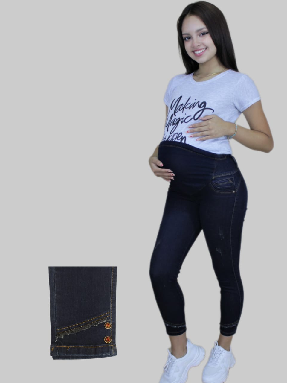 PANTALÓN CORTE EN BASTA - 01322
