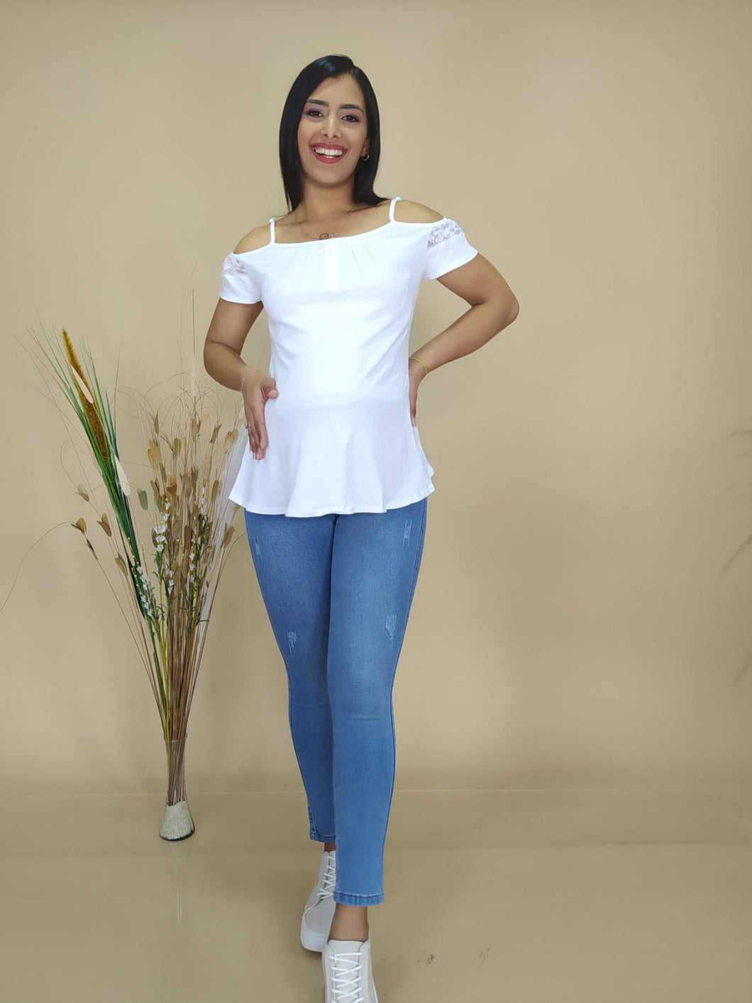 PANTALÓN MATERNO BOLSILLO OJAL - COD 01420  OP 1700