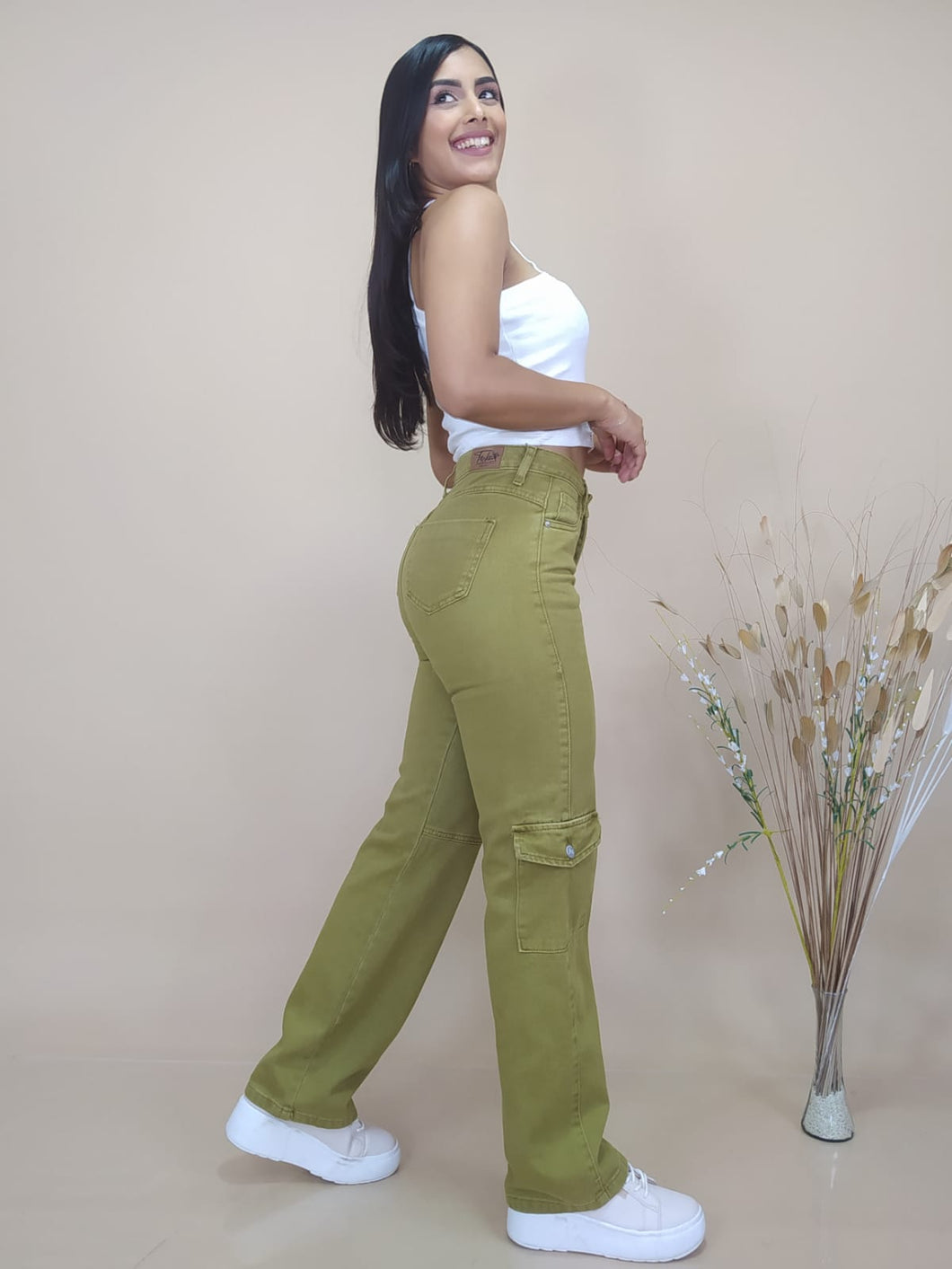 PANTALÓN BAGGY CARGO VALENTINA - CÓD: 22822