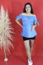 Cargar imagen en el visor de la galería, BLUSA RUMBERA CON LAZO EN MANGA - COD: 02821
