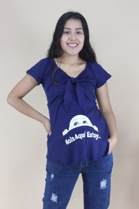 Polo maternidad con estampado bebé