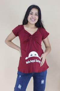 Polo maternidad con estampado bebé